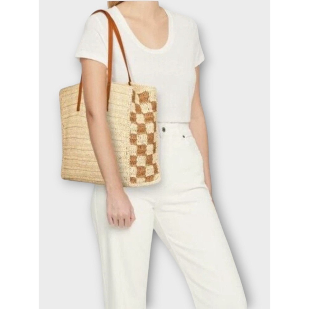 Universal Thread Straw Tote Bag Packable Beach Summer Woven Shopper Vacation